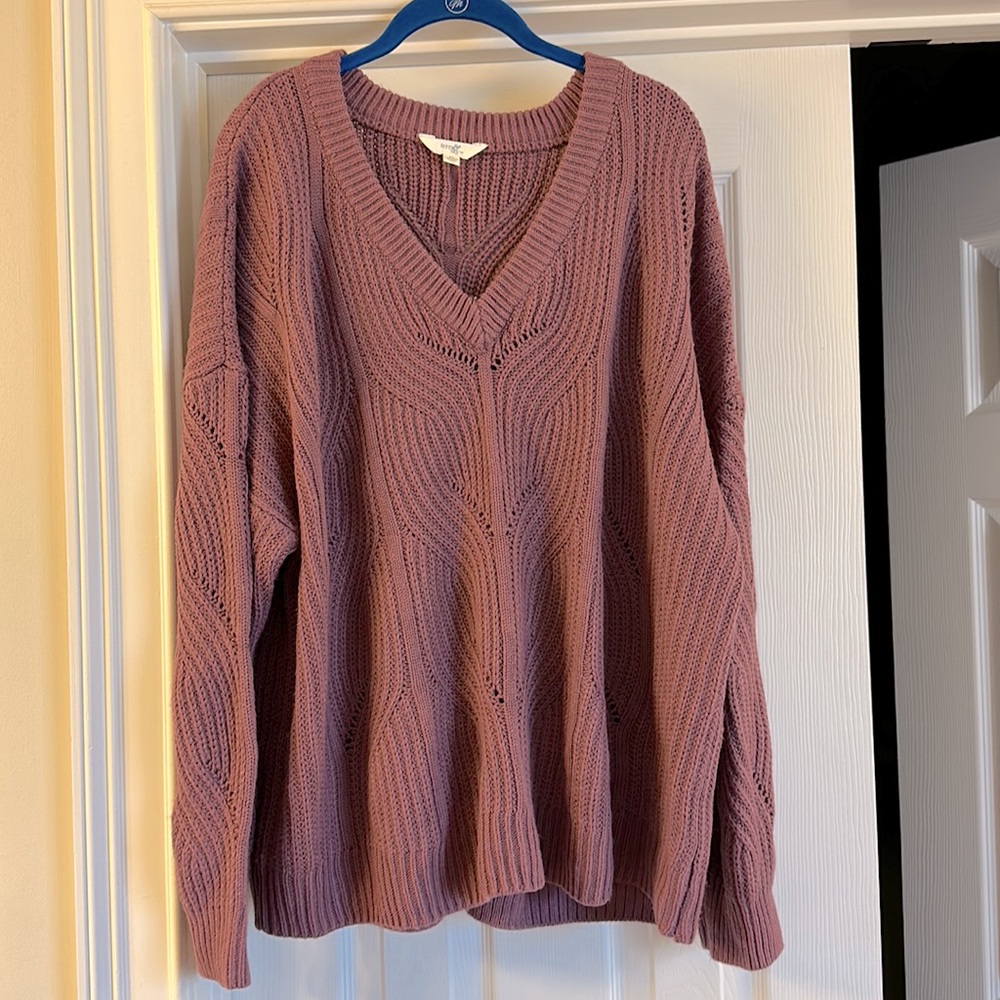 Terra & Sky V-neck sweater